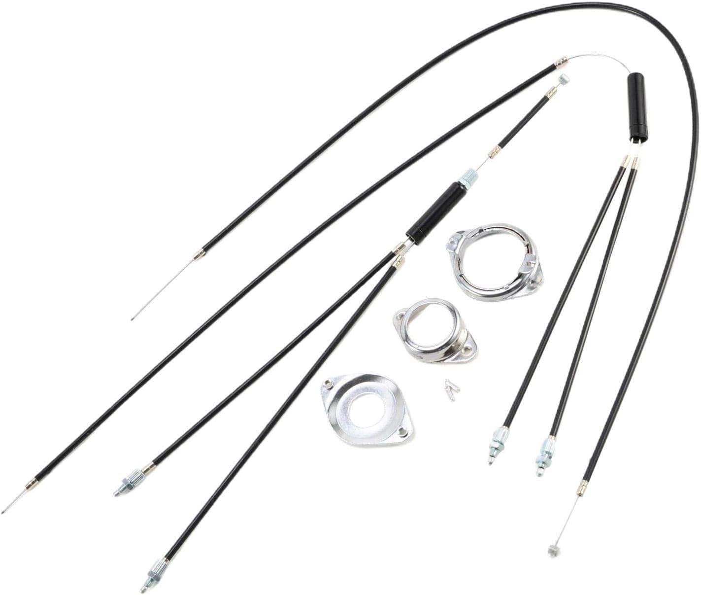 Tongina BMX Gyro Brake Cables Housing Front (Upper and Lower) Rotor 1'' Stem Riding Brake Line Housing