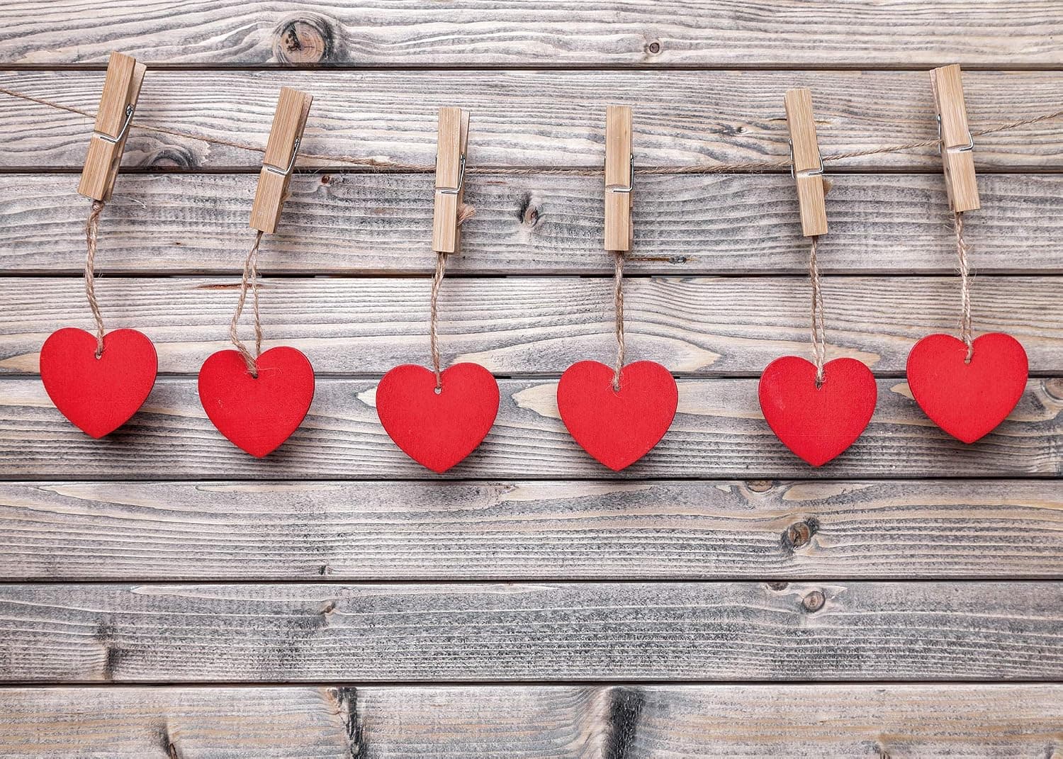 Botong Love Heart Photo Backdrops Studio Props Valentine's Day Photography Background Wood Wall Vinyl 7X5FT Botong-qr128-7X5