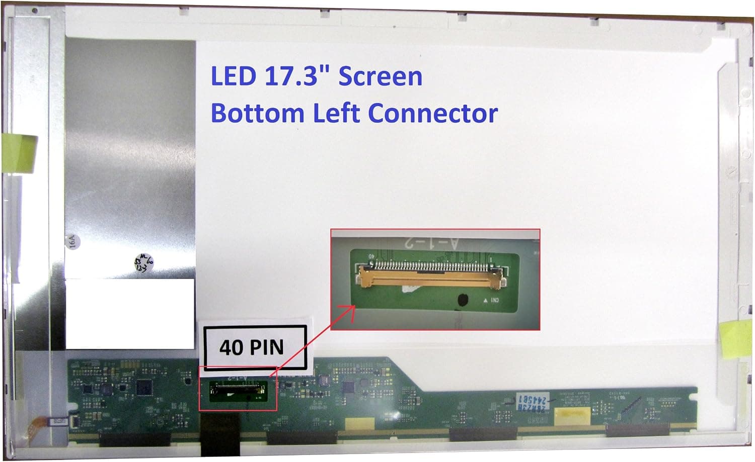 Asus K73E-BBR7 Laptop Screen 17.3 LED Bottom Left WXGA++