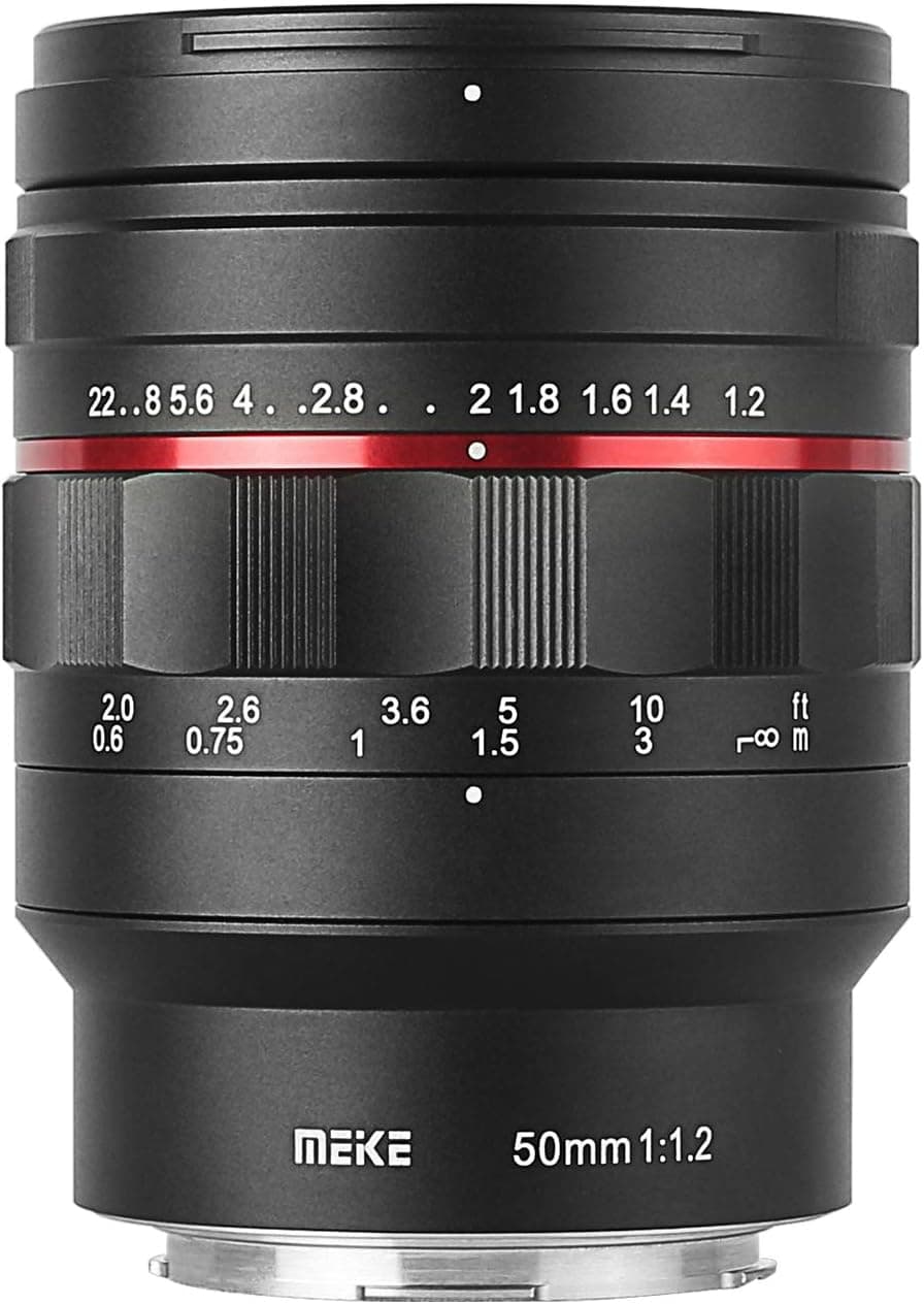 Meike MK-50mm F1.2 L Aperture Full Frame Manual Focus Fixed Lens for L-Mount Panasonic Sigma Leica Mirrorless Camera Such as S1, S1R,S1H, S5, FP