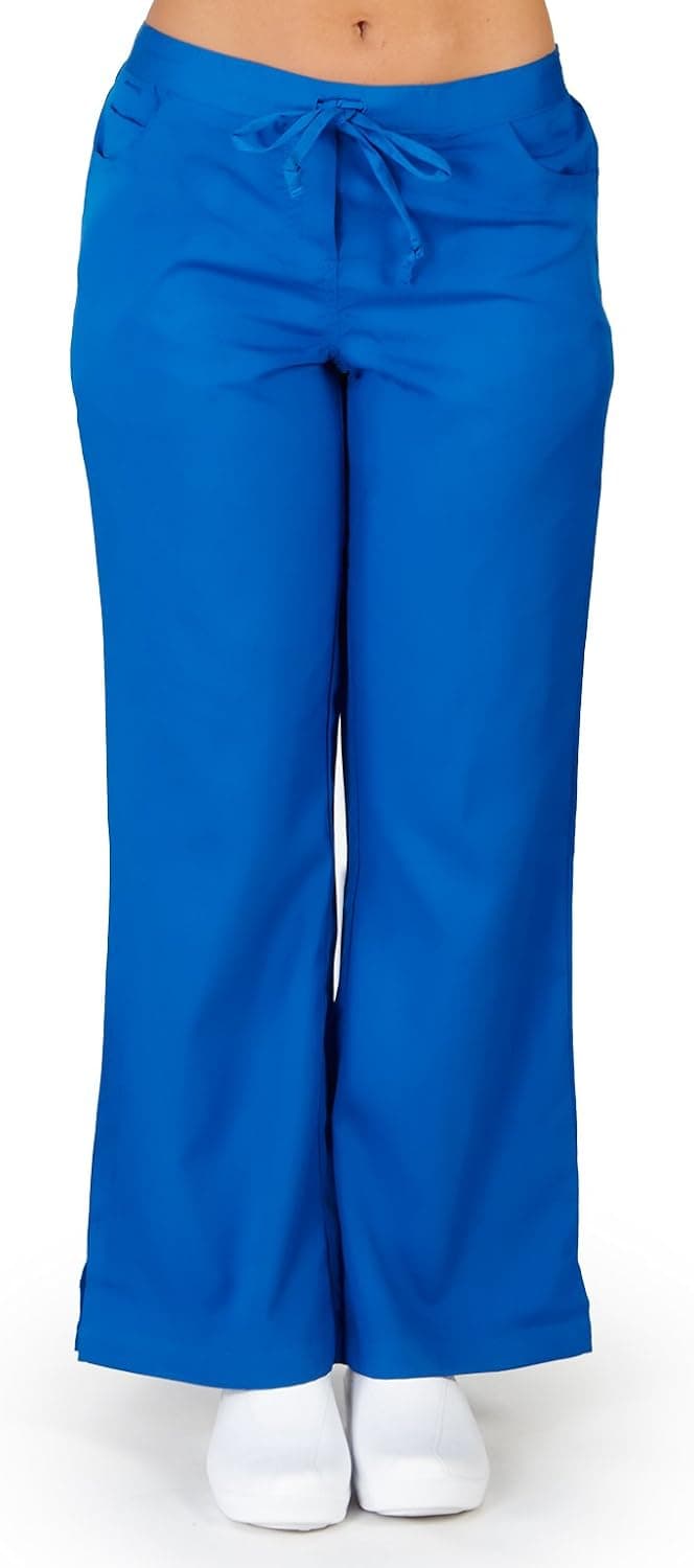 Ultrasoft Premium Medical Scrub Pants for Women - Drawstring 5 Pocket Boot Leg - Junior FIT