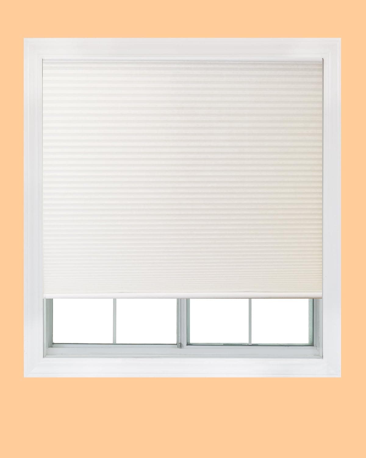 Easy Elegance, 48-inch-by-64-inch, Trim at Home (fits windows 32-inches to 48-inches wide) Cordless Honeycomb Cellular Shade, Light Filtering, White