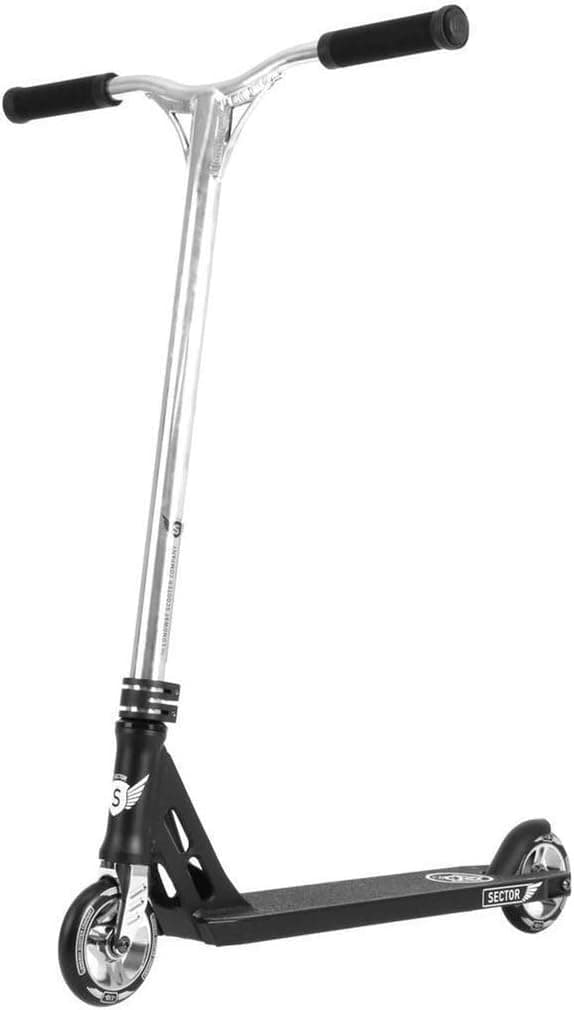 Sector Pro Kick Trick Stunt Scooter - For Intermediate/Advanced - Premium Colors - Quality Freestyle Complete for Affordable Price - Durable, Light, Easy Setup - For Boys Girls Teens (Polished)