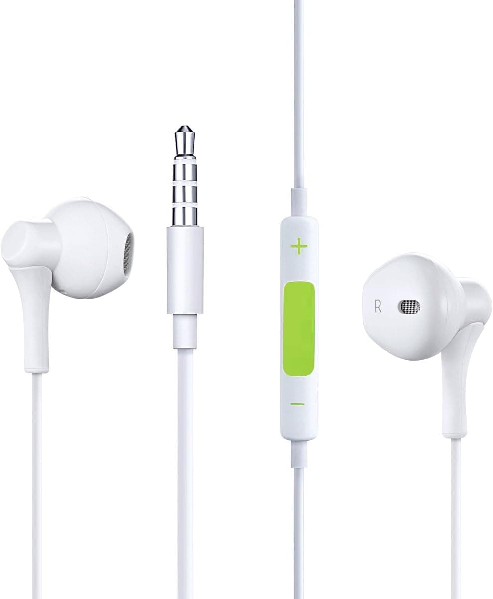 ONCOMI Headphones with Microphone and Volume Control Phone Headset Wired Earphones for iPhone iPads iPod Mac.