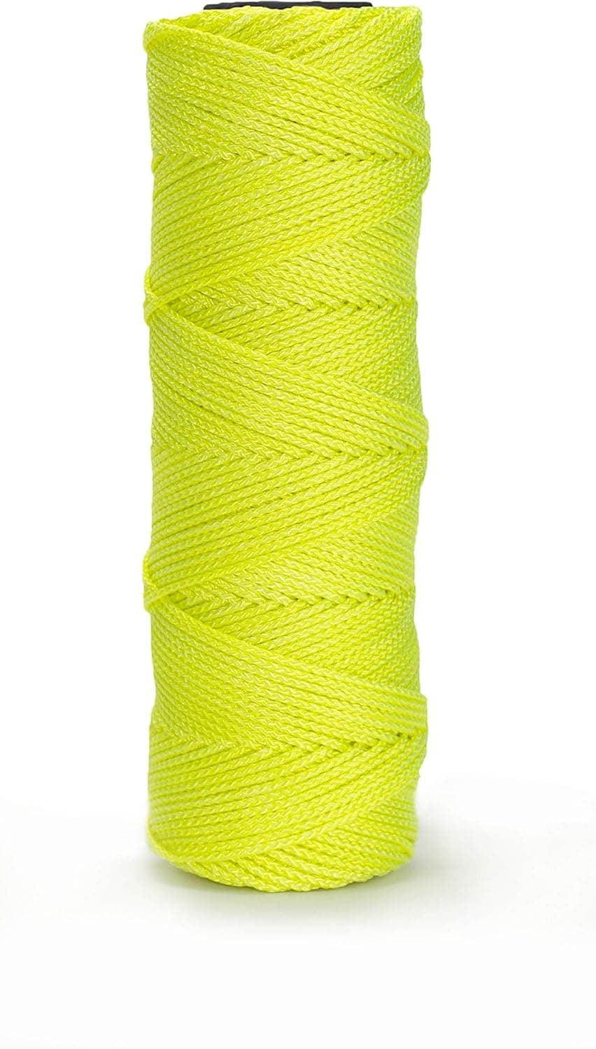Bon 11-876 18 No.350-Feet EZC Bricklayers Braided Nylon Line, Neon Yellow