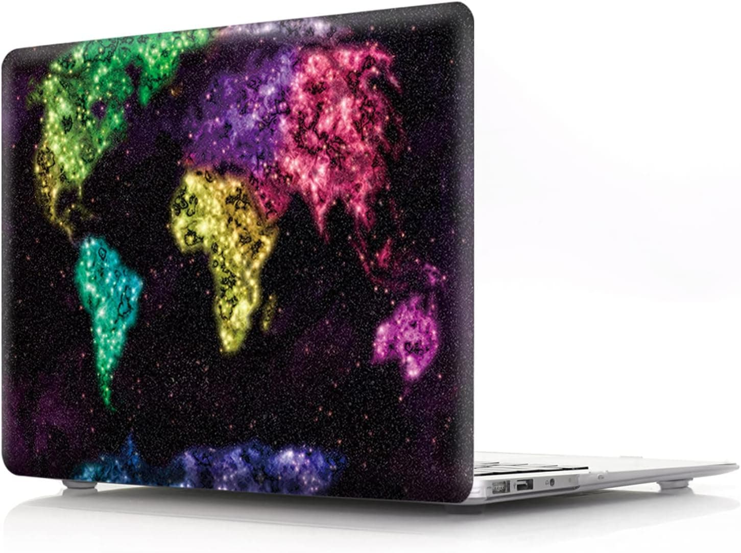 IVY World Map Case for MacBook Pro (16-inch,M1 Pro / M1 Max 2020-2021, Models: A2485) Hard Shell Case with Keyboard Cover [A]