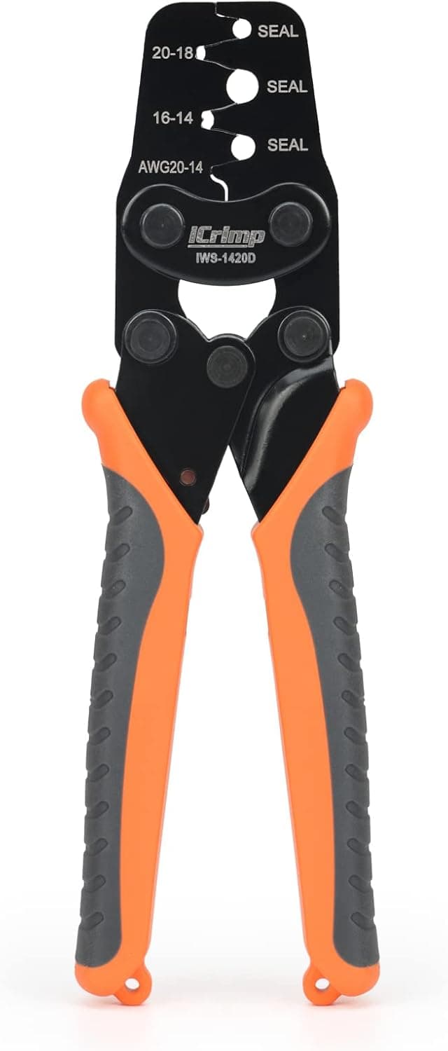iCrimp Weather-Pack/Metri-Pack Crimping Tool, 20-14 AWG Wire Crimper for Delphi Packard Sealed & Unsealed Terminals