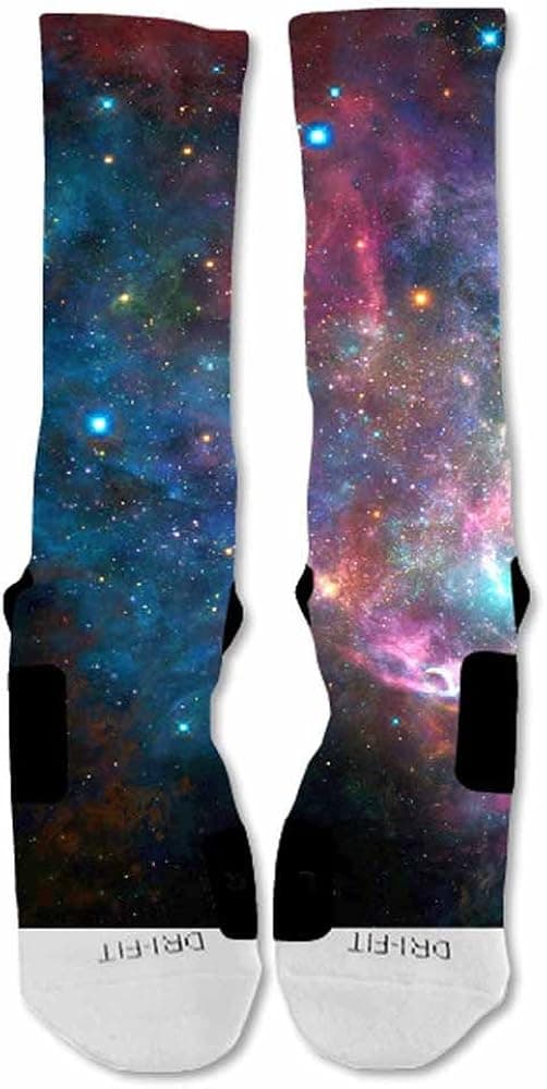 EliteDesignzz Men's Galaxy Blue Custom Design Socks