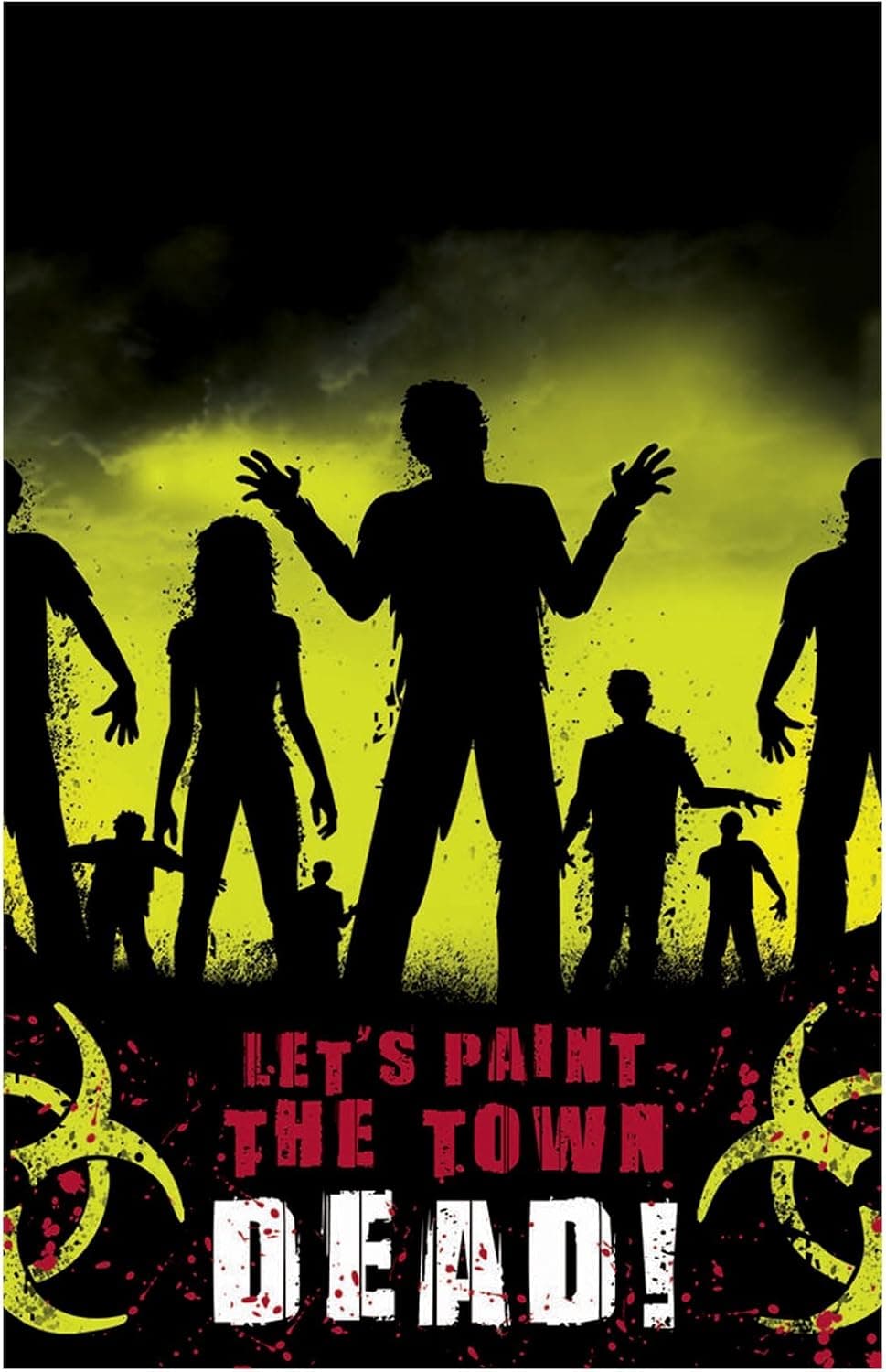 Beware of Zombies Halloween Table Cover Party Accessory