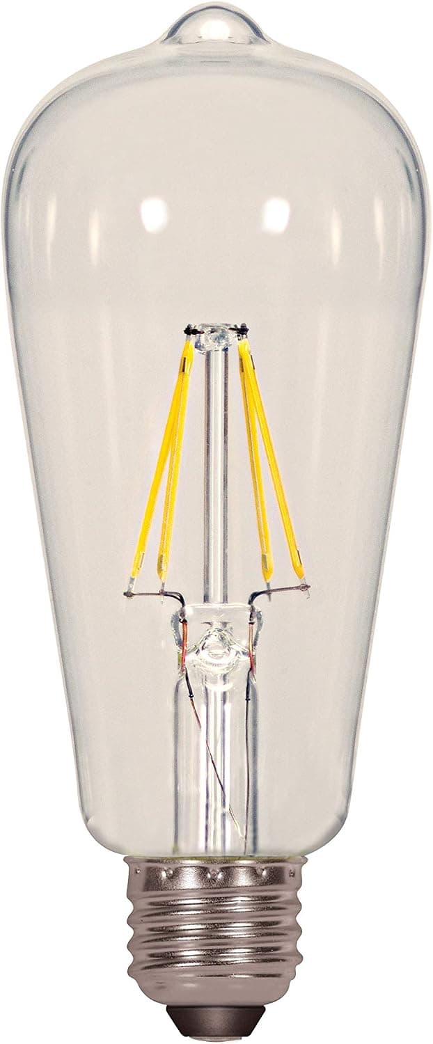Satco S9895 Medium Bulb in Light Finish, 5.50 inches, 1 Count (Pack of 1), Clear