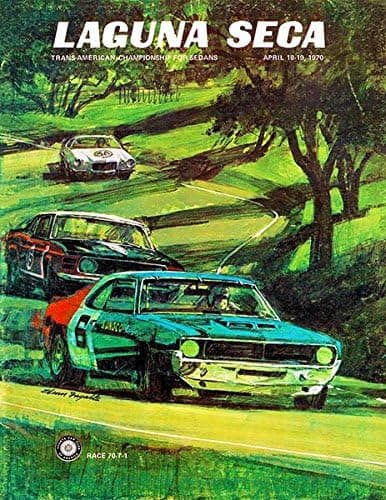 1970 Laguna Seca - Trans Am Championship for Sedans - Promotional Poster