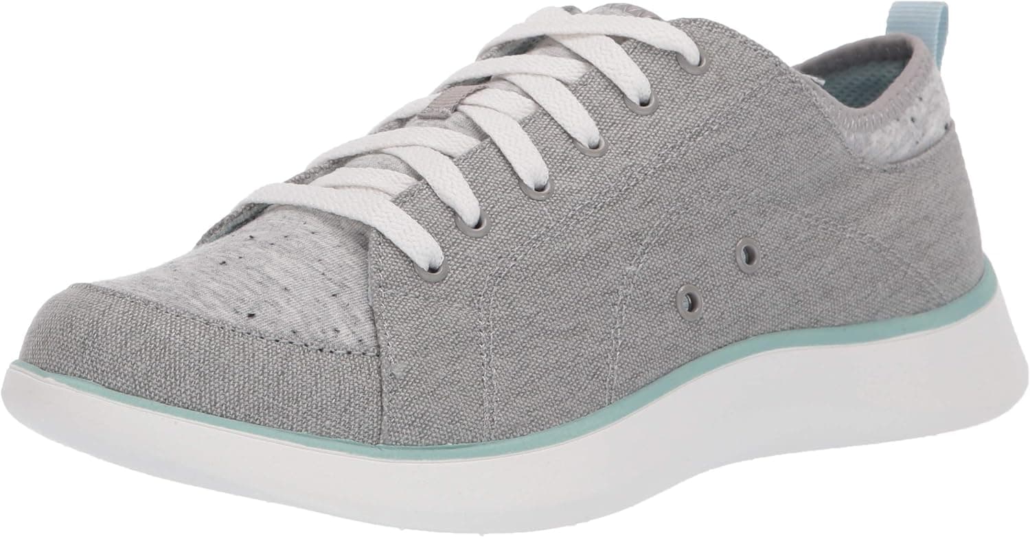 Dr. Scholl's Shoes Women's Kick It Sneaker, Soft Grey Washed Canvas, 11 M US