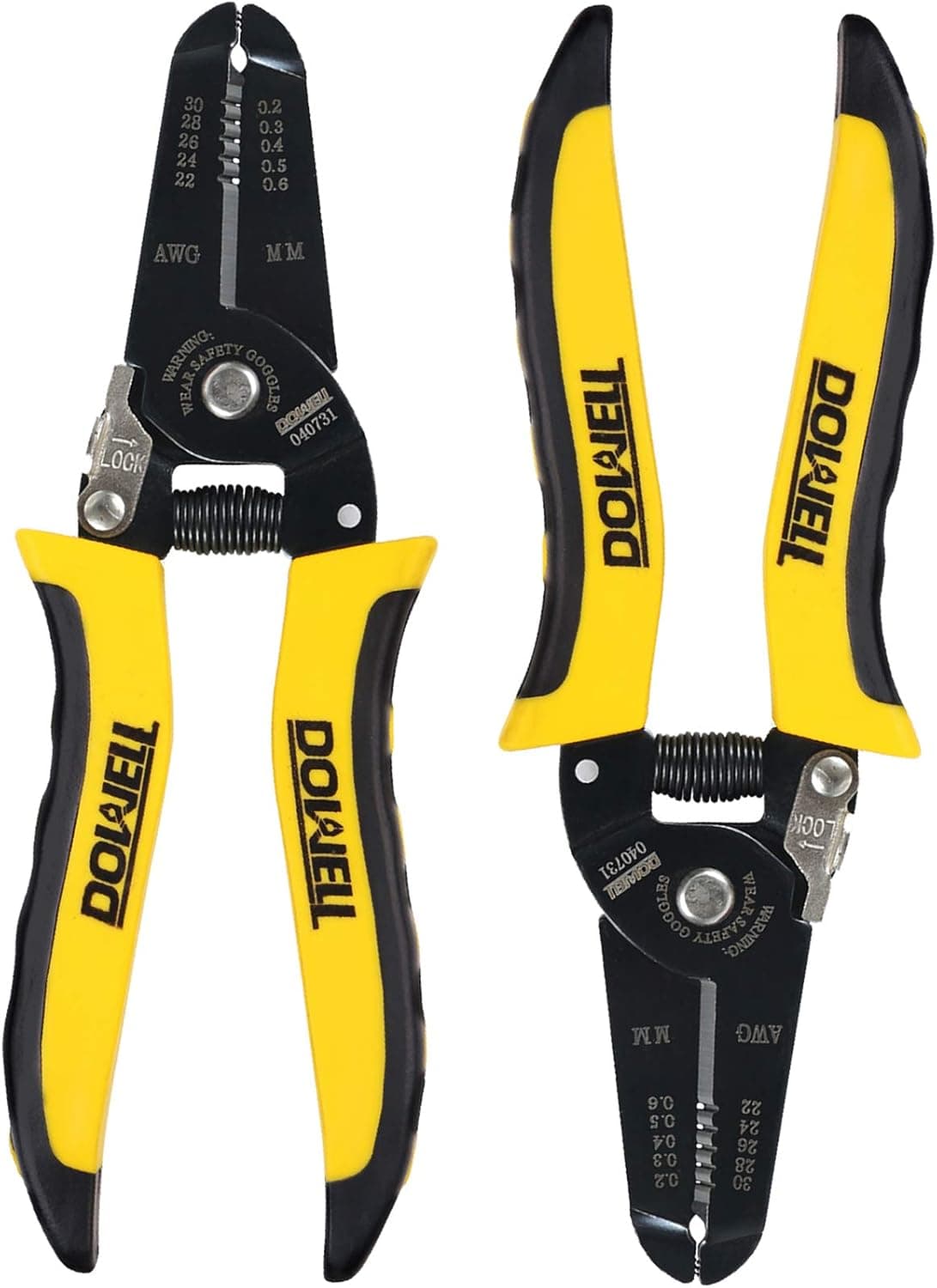 DOWELL 22-30 AWG Wire Stripping Tool Wire Stripper Cutter Pliers Tool Multi-Function Hand Tool for Electrician 2-Piece