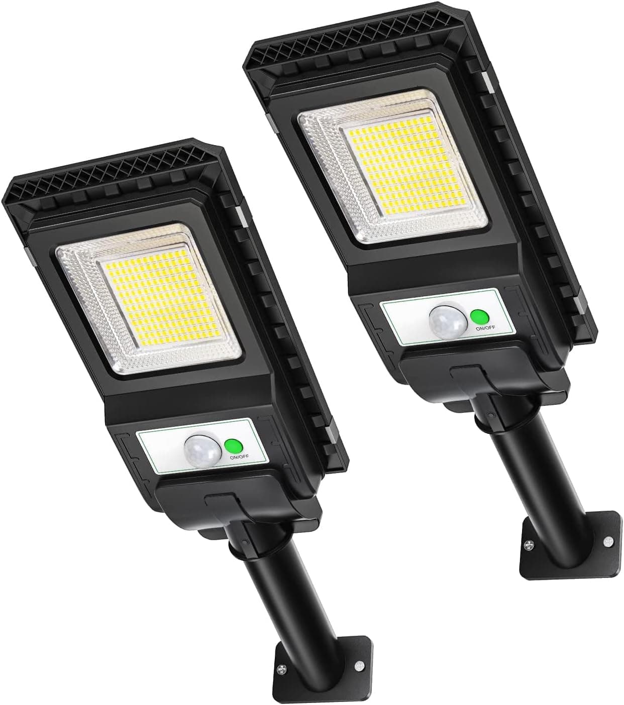 AWANFI Solar Lights Outdoor, 1000LM 156 LEDs Solar Power Lights Motion Sensor Waterproof Solar Flood Light Security for Yard, Patio, Fence, Porch, Shed (2 Pack)