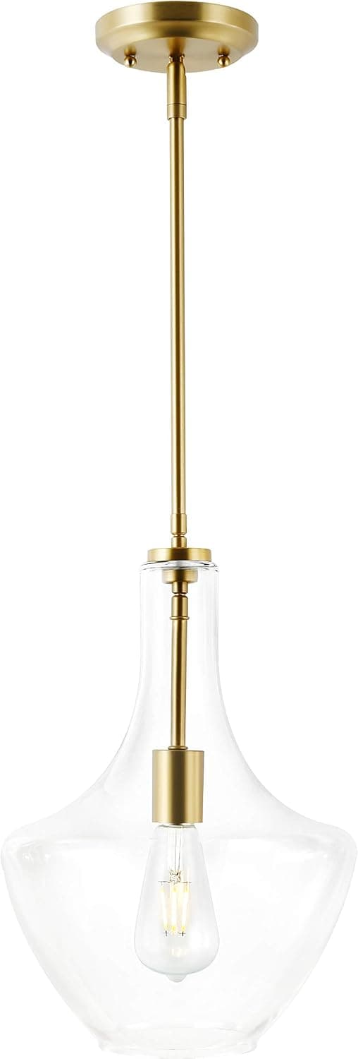 Light Society LS-C263-BB-CL Sienna Pendant Lamp, Brushed Brass/Clear