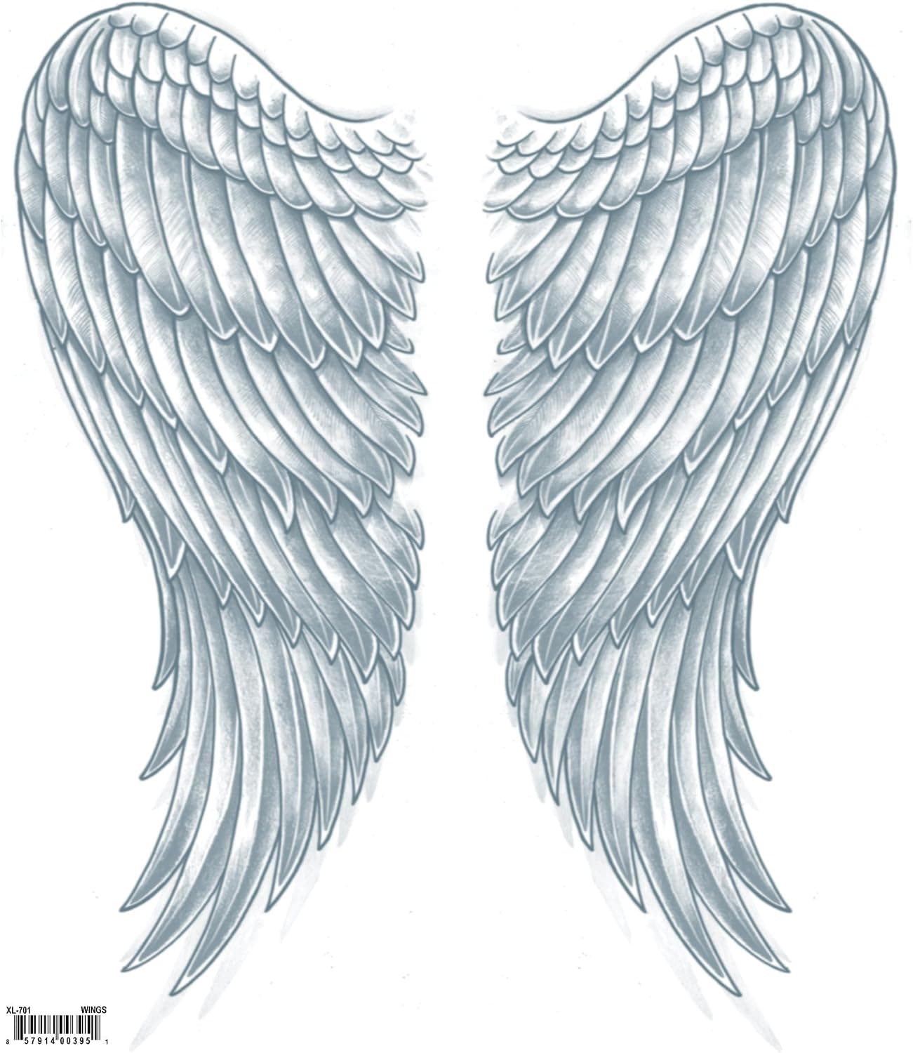 Tinsley Transfers Wings Extra Large Tattoo