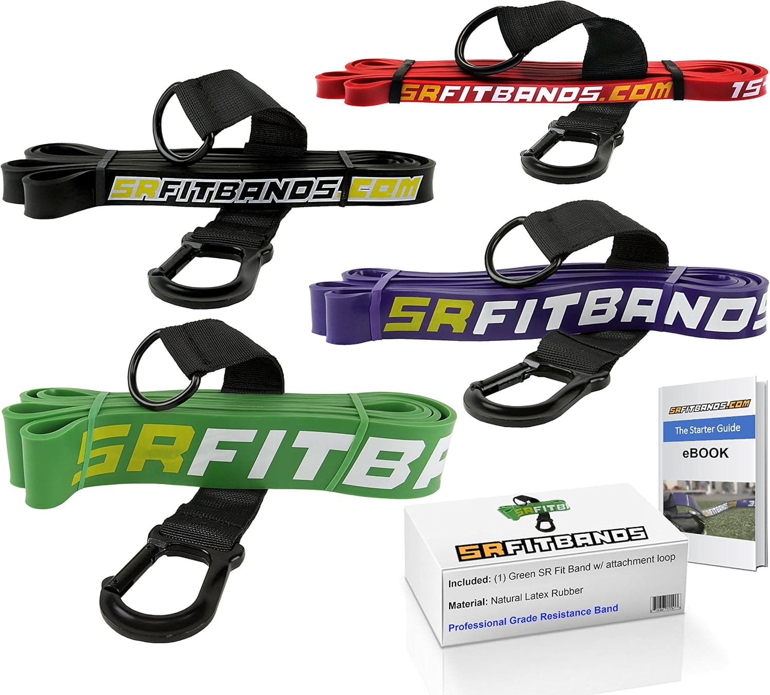 Resistance Band Training Kit | Professional grade bands for Athletes, Teams, Bodybuilding, Powerlifting or Crossfit | Choose Single Band or Set