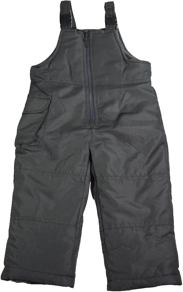 Weathertamer - Little Girls Bib Snowpants, Black 40053-3T-FBA