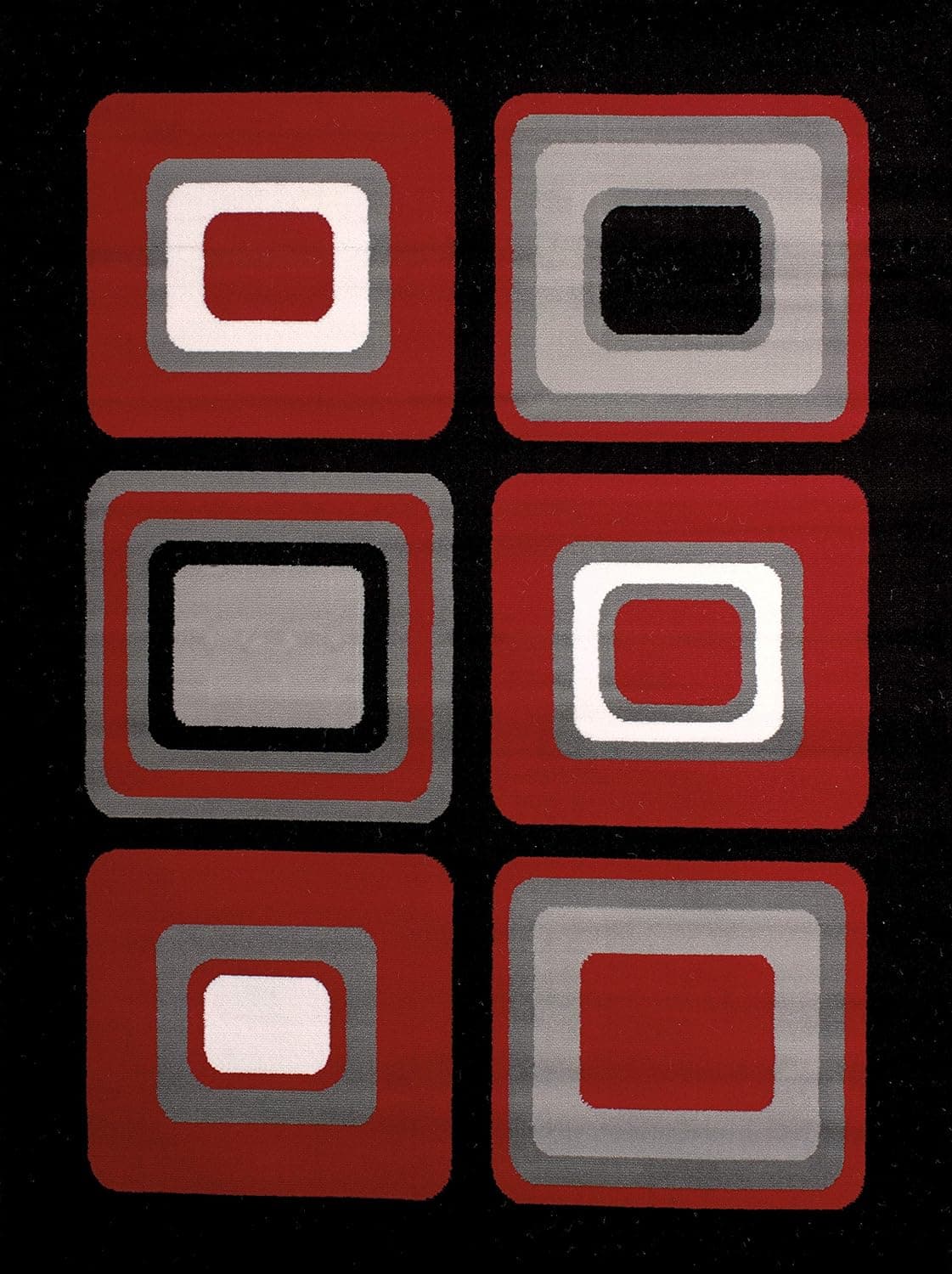 United Weavers Dallas Spaces Accent Rug – Red, 2x8 Runner, Modern Indoor Area Rug with Geometric Pattern, Jute Backing