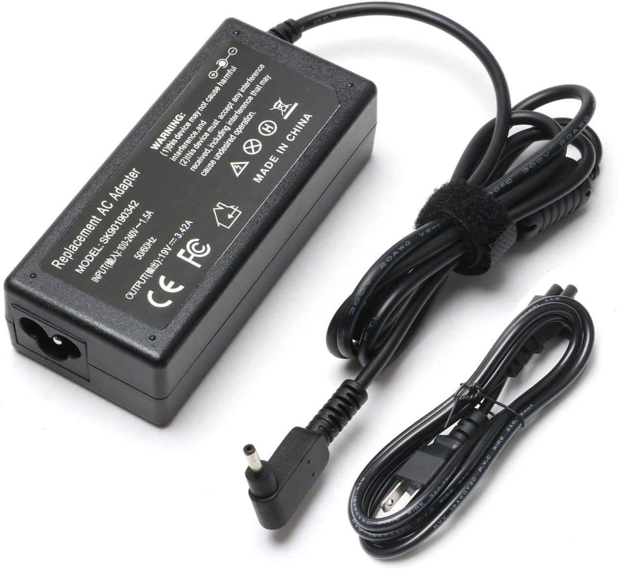 65W AC Adapter Replacement for Acer Chromebook 11 R11 13 14 15 C720 C720p C740 C910 CB3 CB5 Series fit PA-1450-26 PA-1650-80 N15Q9 N16P1 N15Q8 A13-045N2A A11-065N1A Power Cord