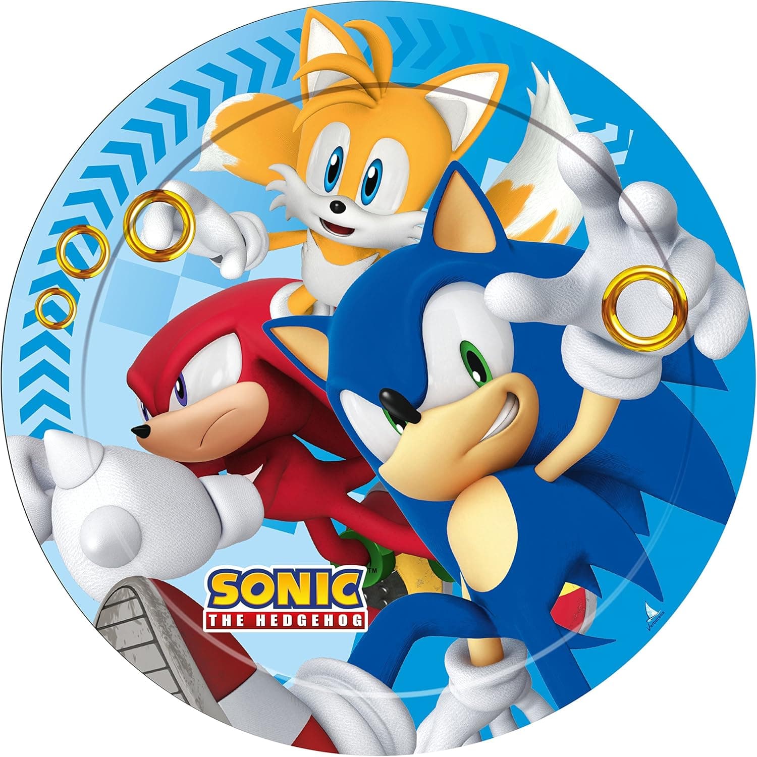 Verbetena, 016001406, Pack 8 Plates Sonic, Cardboard Product, 23 cm