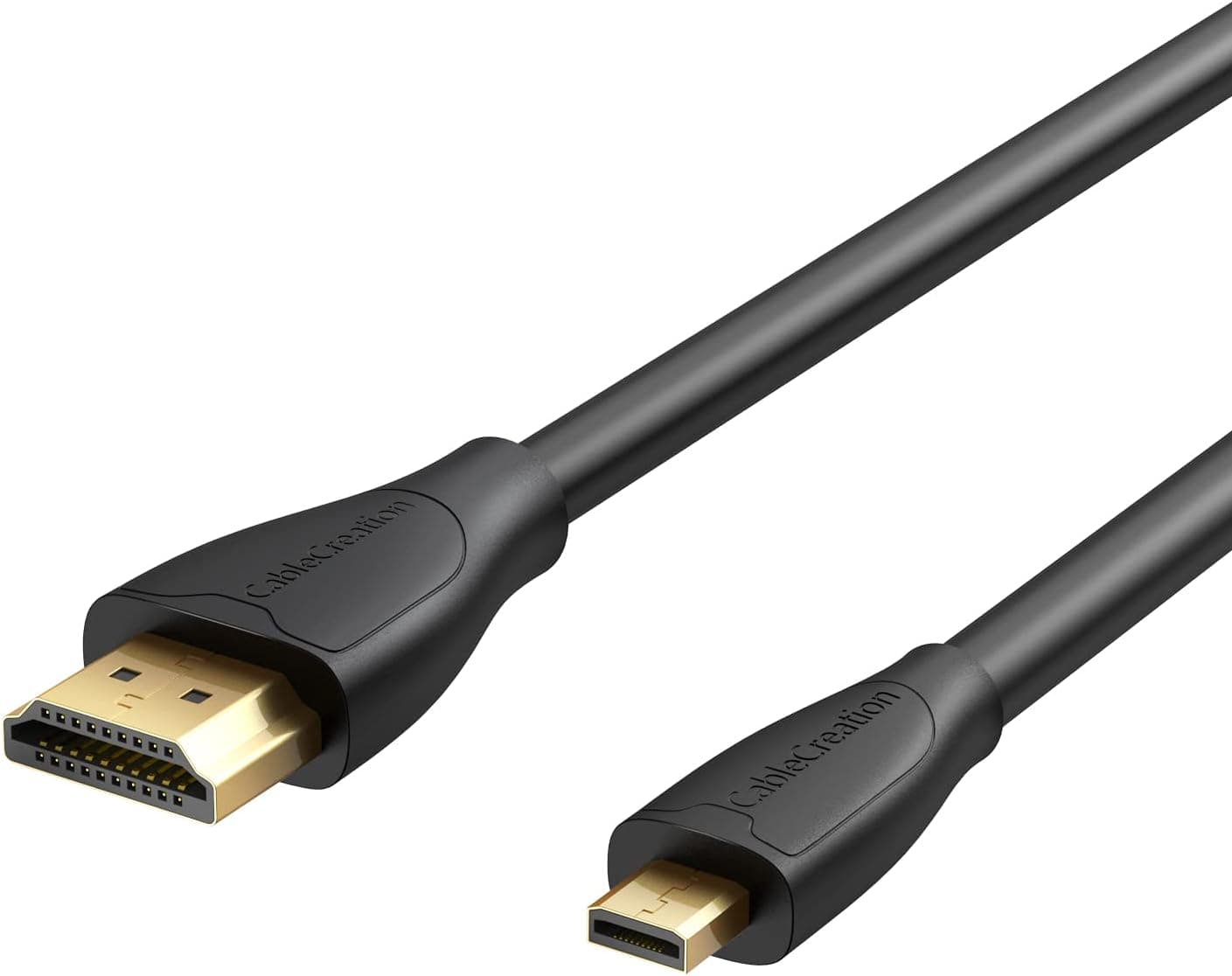 CableCreation 4K Micro HDMI to HDMI Cable Adapter, 4K 60Hz Ethernet 3D Audio Return, Compatible with GoPro Hero 7/6/5, Raspberry Pi 4, A6000, A6300, Nikon Camera, Lenovo Yoga 3 Pro, Yoga 710, 3ft
