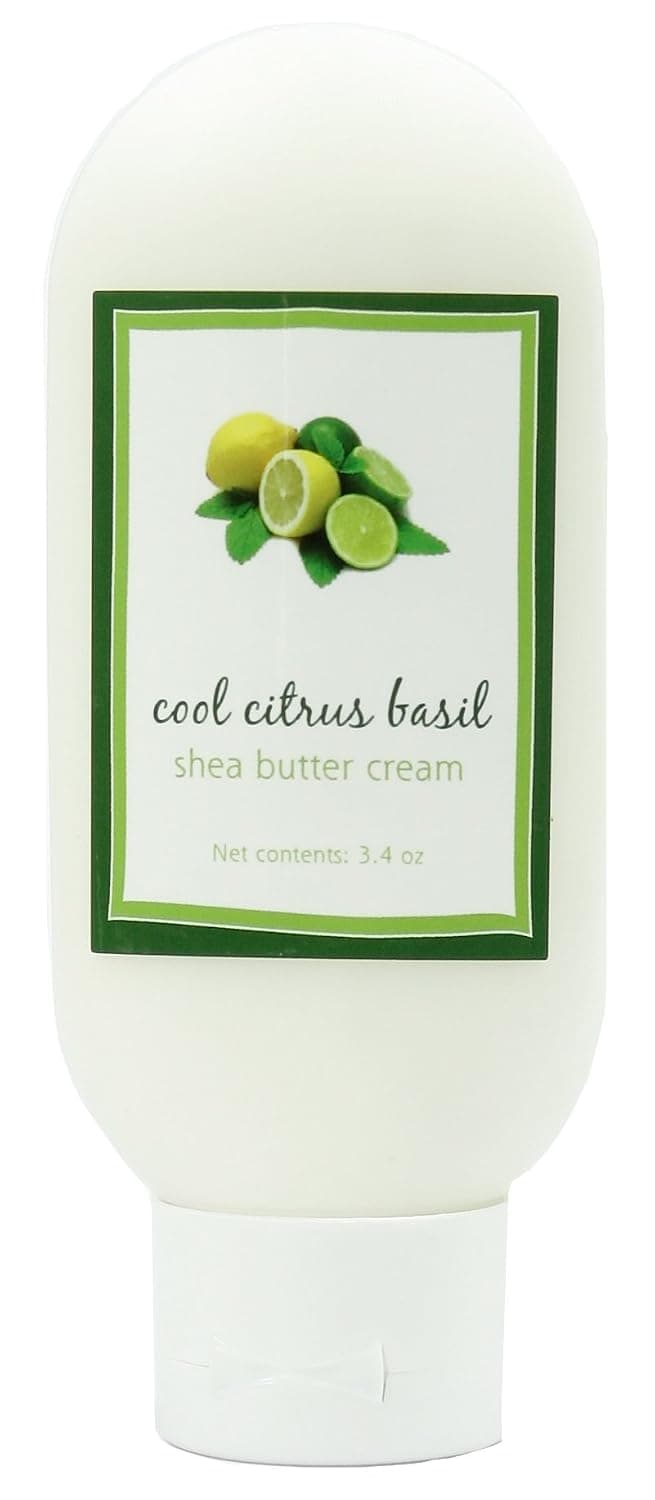 Shea Butter Cool Citrus Basil Cream by MoonDance Soaps - Handmade Moisturizers with Shea Butter and Aloe Vera