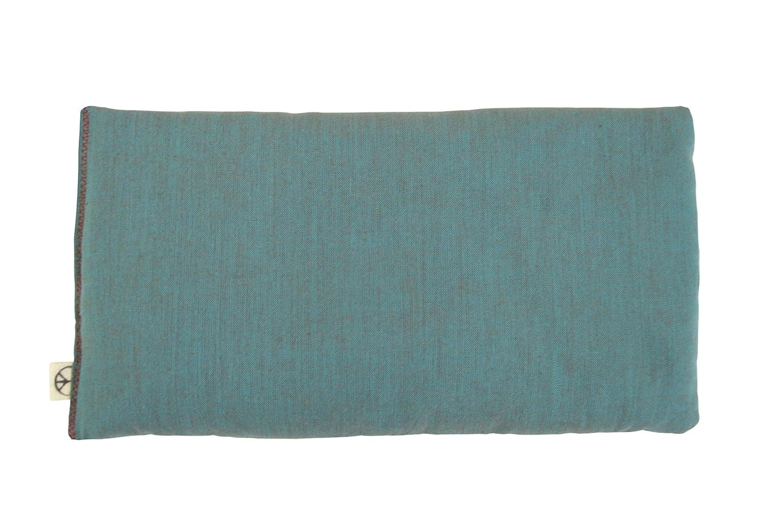 Peacegoods SCENTED Lavender Flax Seed Eye Pillow - 4 x 8.5 - Soft & Soothing Cotton - Naturally Calming Colors - teal green