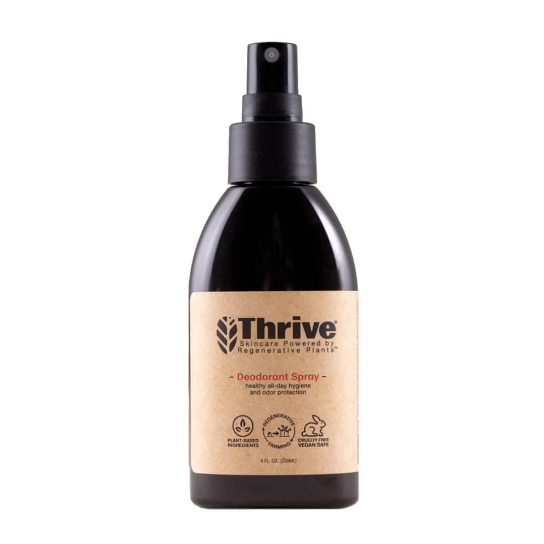 ​​Thrive Natural Deodorant Spray, 4 Ounces - All Day Protection, Aluminum Free Deodorant for Women & Men - Non-Irritating Natural Spray Deodorant Powered by Regenerative Plants - Vegan, Made in USA