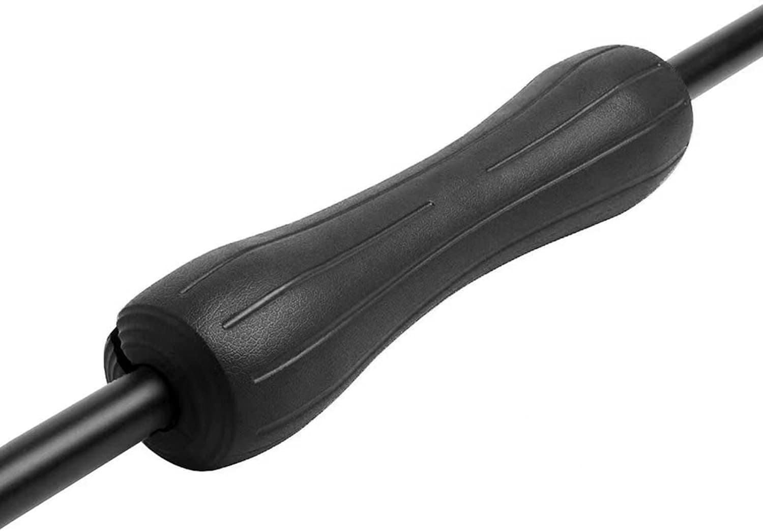 FlyFlow Rubber Barbell Pad, Hip Thrust Pad, Squat Pad, Easy to Install, No Velcro/Straps Needed, Perfect for Both Heavy Weights & Lower Weights (15.5 * 3.5 * 3.5 inch, Black)