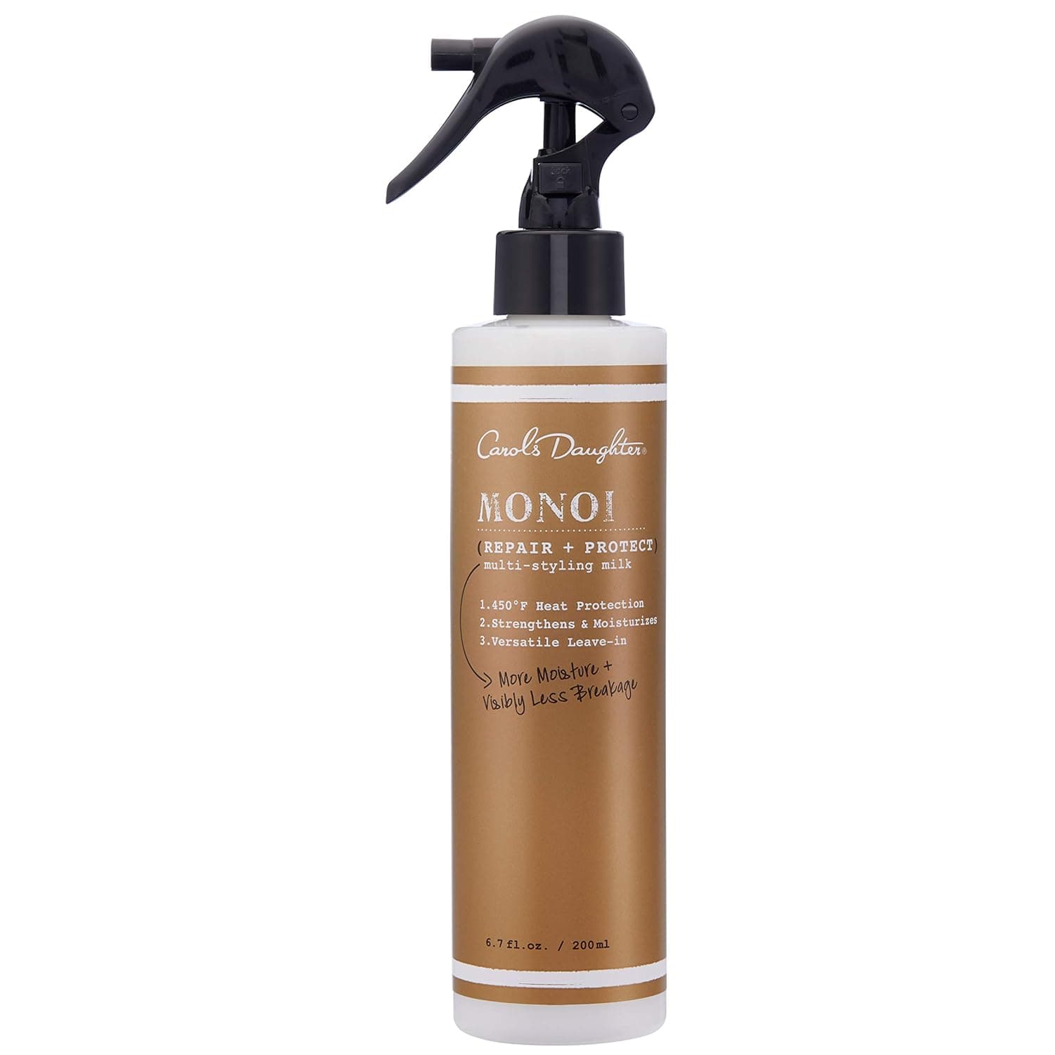 Carol’s Daughter Monoi Multi Styling Milk, Lightweight Protective Leave In Conditioner with Monoi Oil for Dry, Damaged and Breakage Prone Hair To Repair and Protect as You Style, 6.8 fl oz