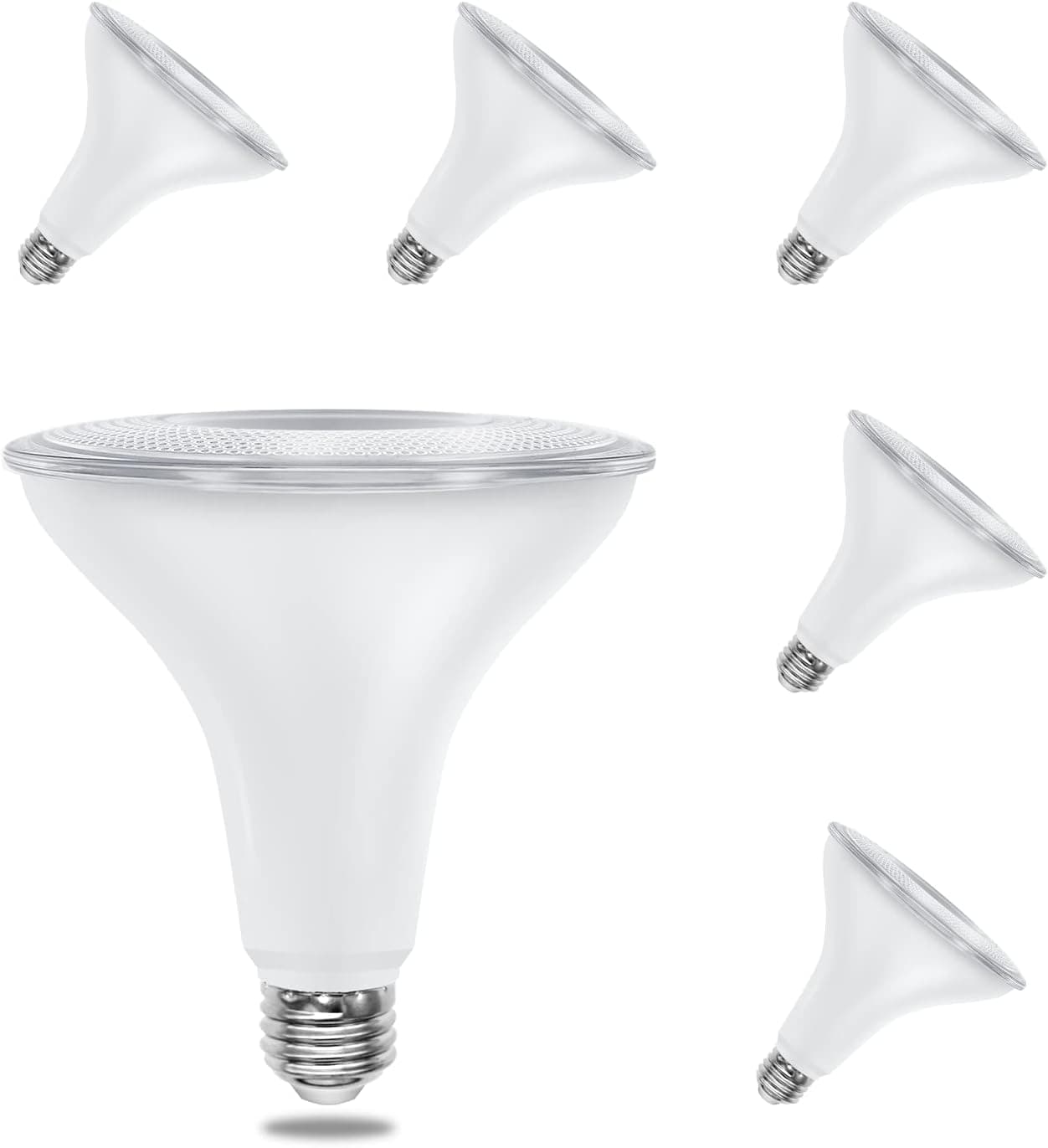 PAR38 LED Bulb Flood Light Bulb, Shatterproof & Waterproof, 2700K Warm White Spotlight, 25°Beam Angle, E26 Base, 1700lm, UL Listed & Energy Star (Par38-6Pack)