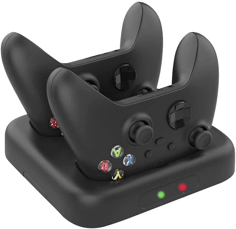 Controller Charger for Xbox Series X & Xbox Series S, OUGIC USB Charger Charging Docking Station Stand for Xbox Series S/X Controller, Black