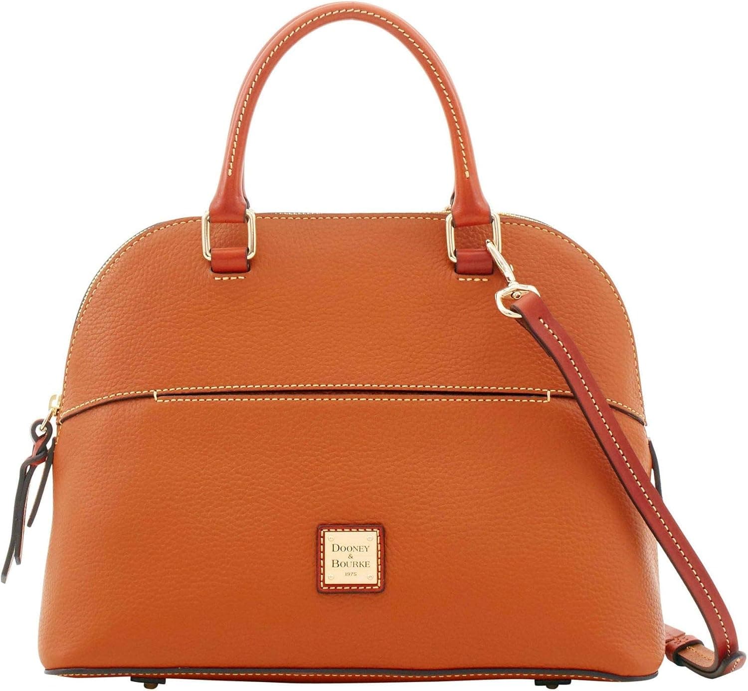 Dooney & Bourke Pebble Grain Carter Satchel, Caramel 8962-4