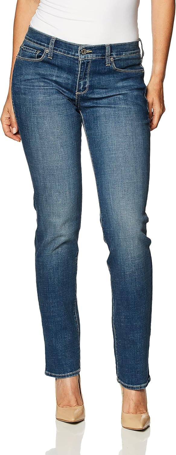 Lucky Brand Women's Sweet N Straight Leg in Carpinteria Beach Jean