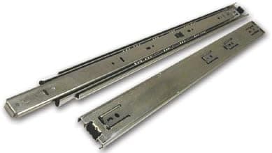 Kv 8400 Series Full Extension Precision Ball Bearing Slides 16" 100# Class (Set) W/ Hold Out