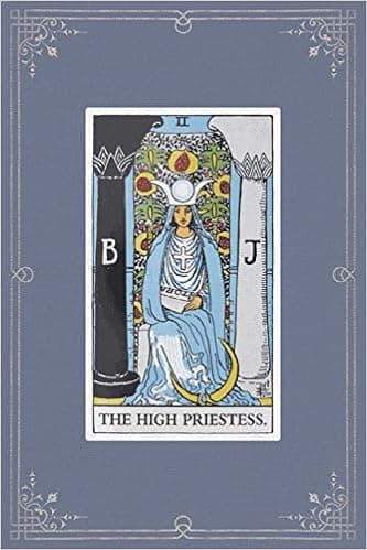 The High Priestess: 120 Blank Lined Pages, 6 X 9 College Ruled Notebook, The High Priestess Tarot Card - Antique Vintage Style Journal, Diary, ... Vintage Style - Tarot Card Notebooks)