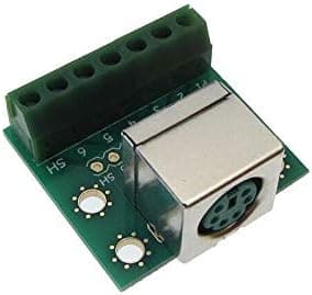 6P 6-Pin PS/2 PC Connector Signals Breakout Board Screw Terminals - Green