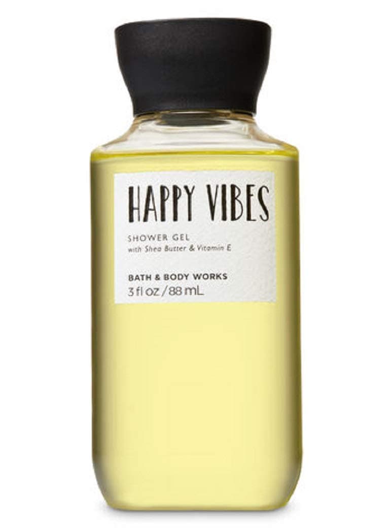 Halforange Bath Body Works Shea & Vitamin E Shower Gel Happy Vibes 3oz Travel