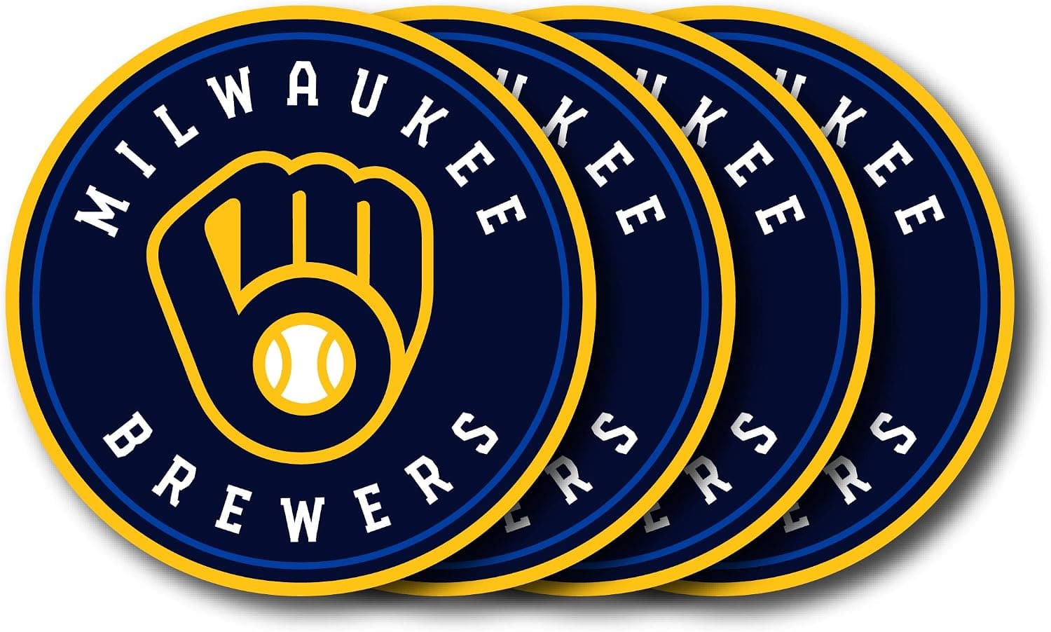 Duck House MLB Womens Vinyl Coaster Set