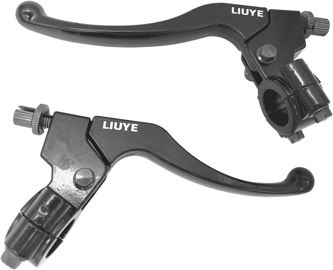 LIUYE Left Right 7/8" 22 mm Clutch Brake Handle Levers Perch for Honda C110 C200 CR100 CR125 CR125M CR250 CR250M CR250R CR60 CR60R CR80 CR80R CR80RB CR80RR CR85R CR85RB