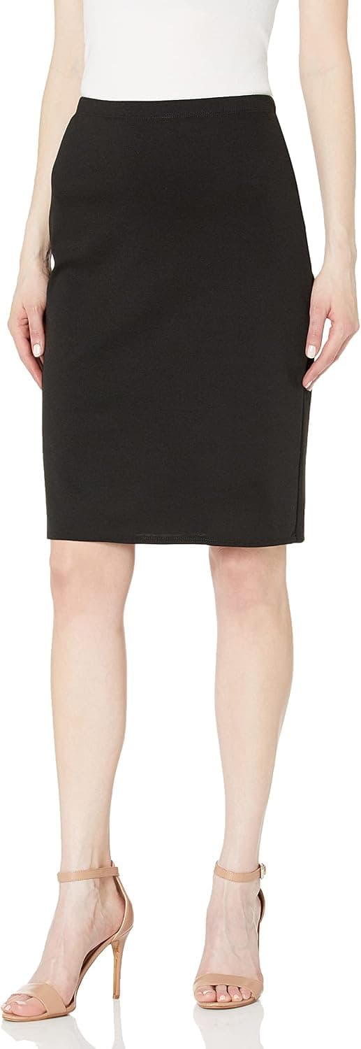 Star Vixen Women's Below-Knee Pencil Skirt with Back Slit