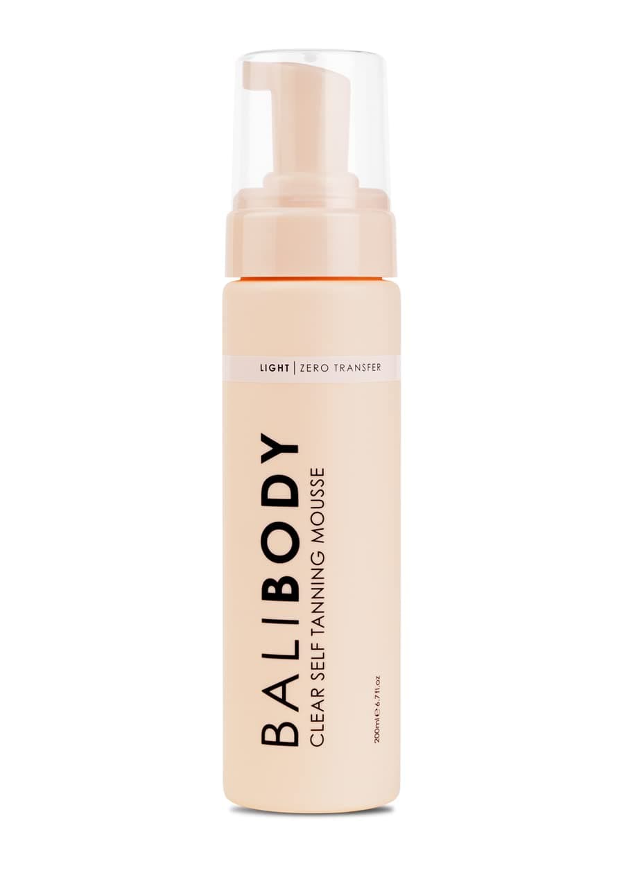 BALI BODY Clear Self Tanning Mousse | Transparent water to foam formula contains no colour guide, making it a clean & easy way to achieve the perfect fake tan at home | 200ml/6.7fl oz | 100% Australian Made & Vegan