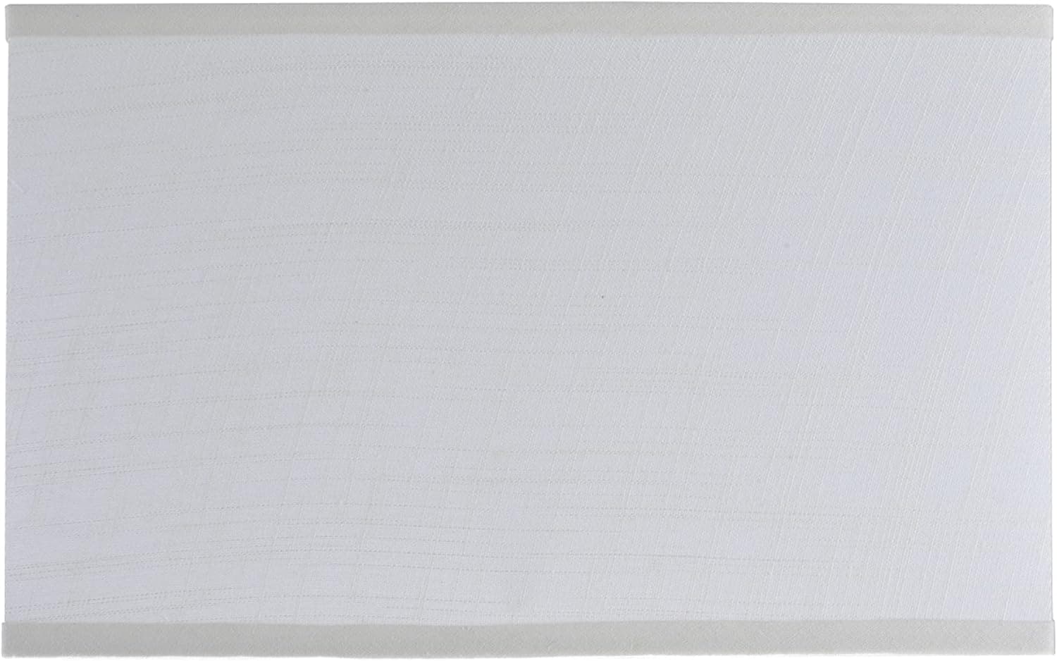 Aspen Creative 32035 Transitional Rectangle Hardback Shape Spider Construction Lamp Shade in Off White Linen, 16" wide, Top:(8" + 16") Bottom:(8 + 16")  x Height: 10"