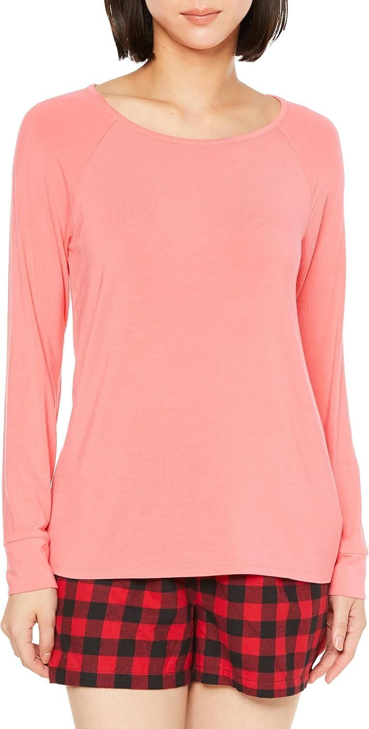 Amazon Essentials Women's Relaxed Long-Sleeve Sleep T-Shirt