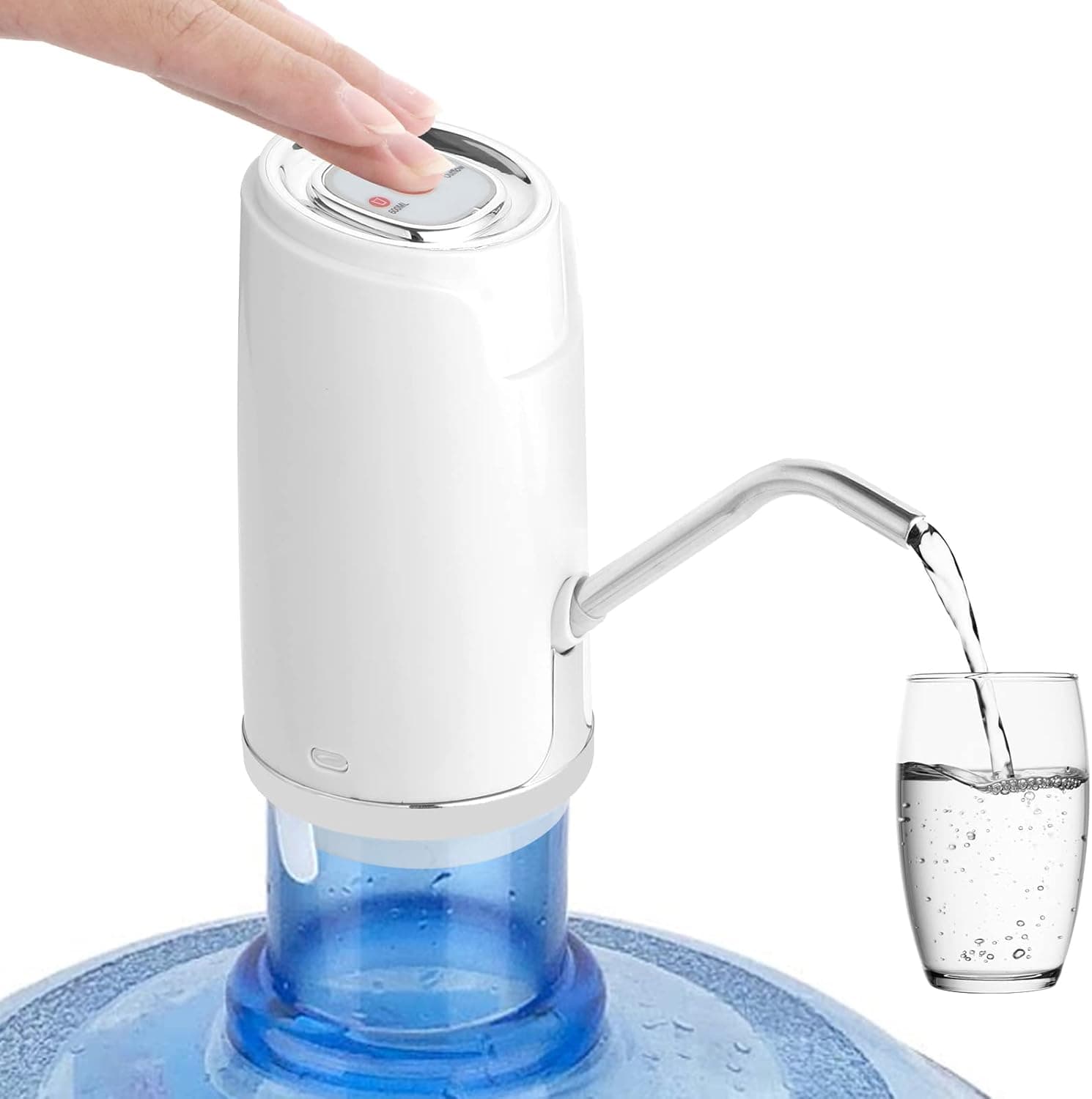 5 Gallon Water Dispenser Pump, Portable Automatic Water Bottle Pump Water Dispenser 5 Gallon, USB Rechargeable Water Pump, Suitable for BBQ Picnic Trips, Home Office Camping. ...