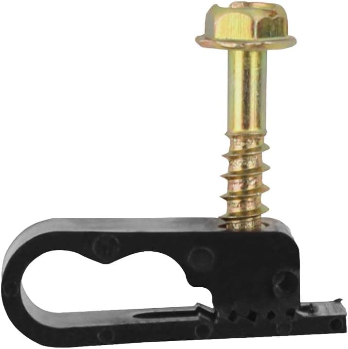 Skywalker Dual Cable Flexible Screw Clips (Pack of 100 / Black)
