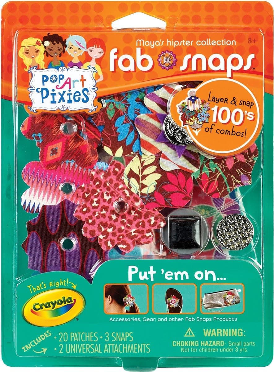 Crayola Pop Art Pixies Fab Snaps Starter Refill Kit Maya