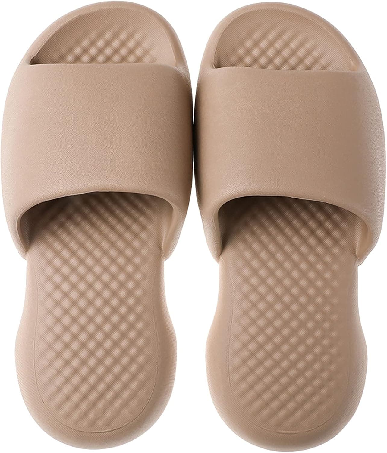 Menore Slippers for Women and Men Shower Quick Drying Bathroom Sandals, EVA Open Toe Soft Slippers, Soft Shower Massage Bath Pool Gym House Slipper for Indoor & Outdoor