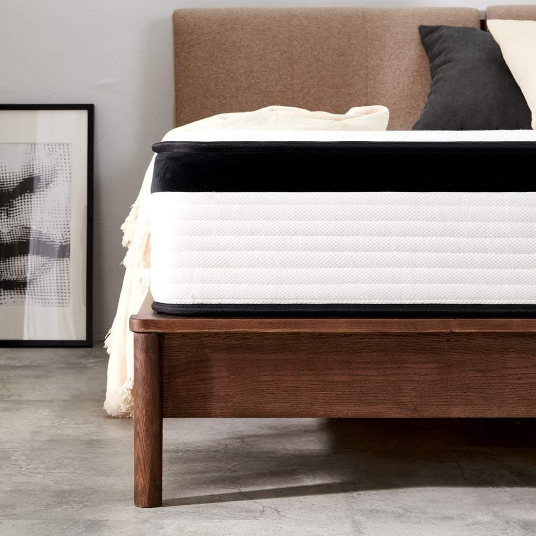 Molblly Queen Mattress, 8 inch Innerspring Mattress in a Box, Motion Isolation Individually Wrapped Pocket Coils Mattress, Pressure Relief and Supportive